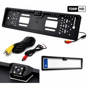   BG482HD Rendszámtábla keretbe integrált HD 720p tolatókamerával - 12V