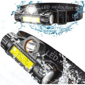 Nagy teljesítményű fényszóró LED fejlámpa akkus