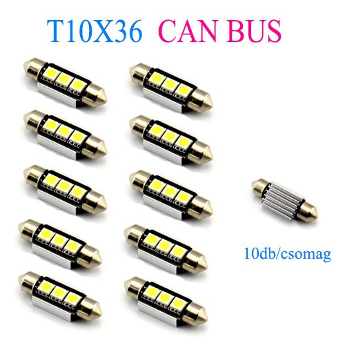 10db/csomag CANBUS 3SMD LED LA513C-36CS Szofita hűtőbordas