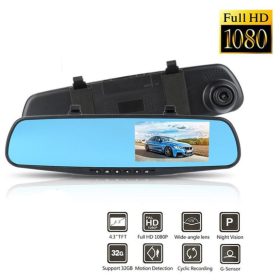   FHD visszapillantó tükörbe épített autós útvonalrögzítő kamera GZ14357