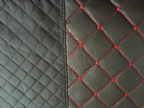 Univerzális fekete/piros steppelt üléshuzat szett UL-AG23002BK