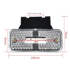 4 LED-es szélességjelző fehér 12-24V - E jeles