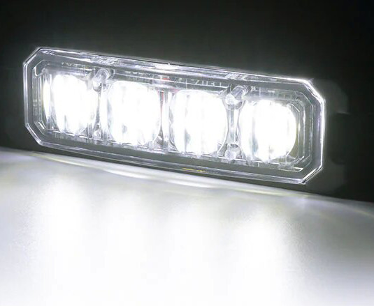 18080 4LED-es stroboszkóp FEHÉR  - E jel - 12-24V