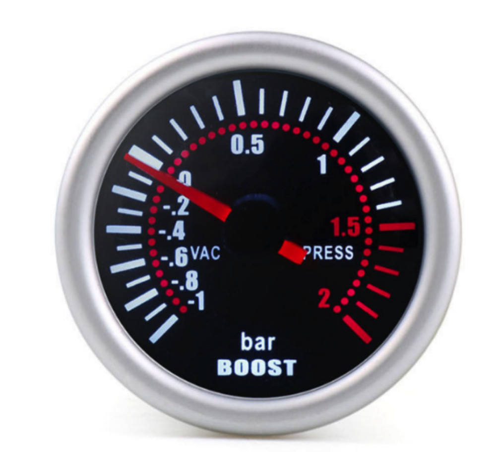 84030 2BAR Turbónyomás mérőóra fehér számlapos