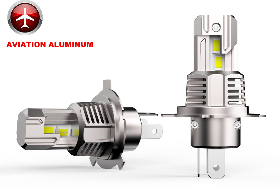 TARTOZÉK 14037 AL-H4 LED Autós Fényszóró - 12V - 40W - 4000lm - CANBUS párban Plug & Play IP68 REF:Pilot 57700 12V 