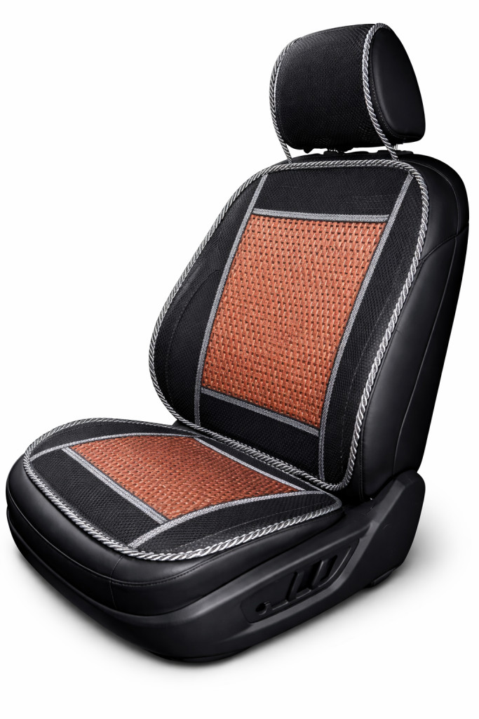 Bambusz ülésvédő AG-24696 FEKETE/BARNA